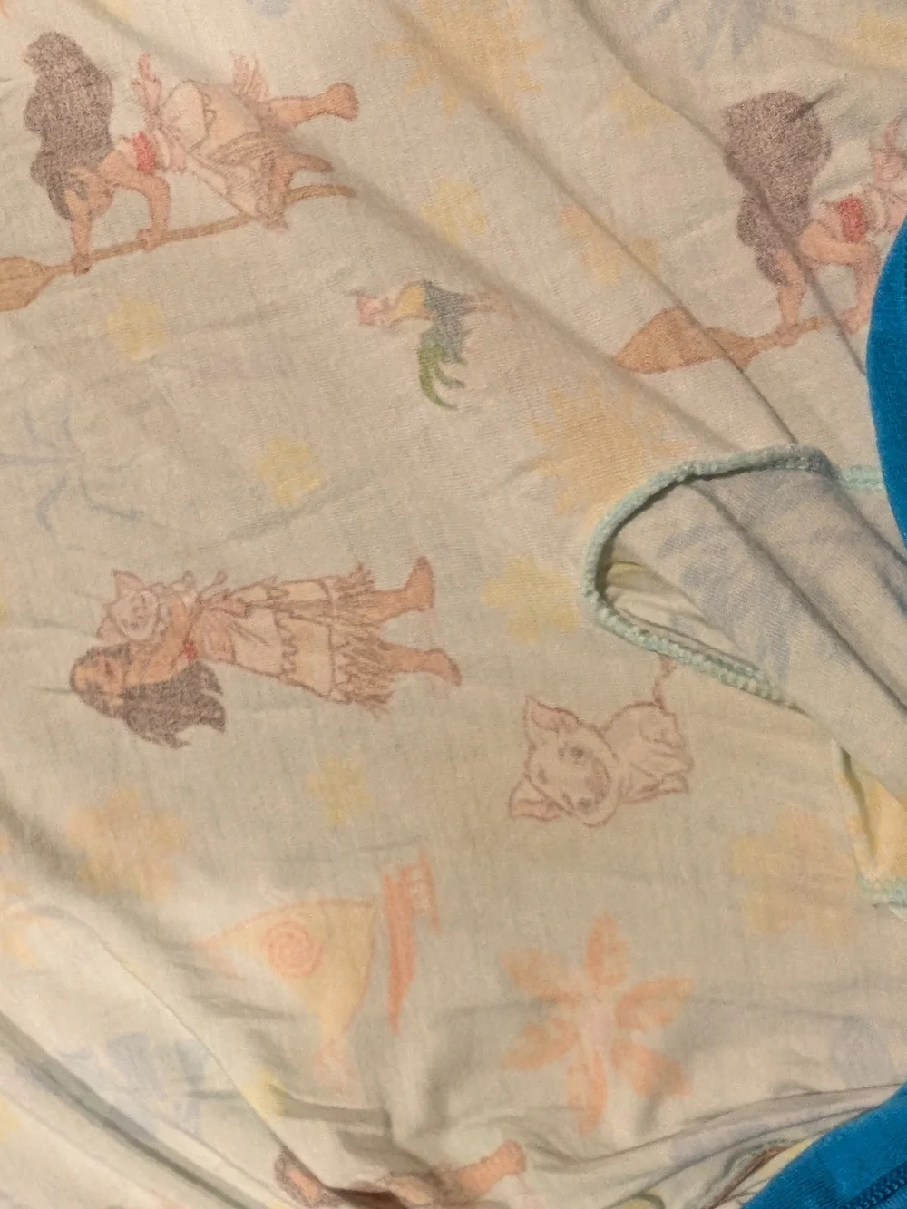 Little Sleepies Moana Bamboo One-Piece Footie Pajamas with Zipper 6-12 Months
